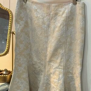 Samantha Treacy Cream Midi Skirt